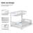 2-Pack Drawers With Sliding Storage Baskets 2-Tier Slide-Out Storage Rack Under Sink-108745873
