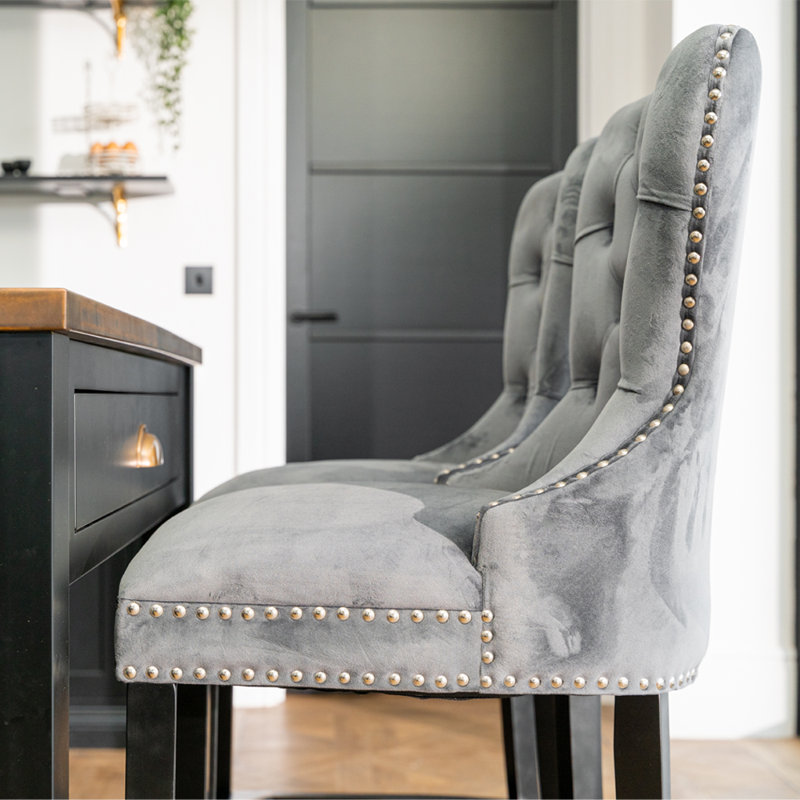 Cantu Bar Stool, Light Grey