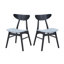 (1 table + 6 chaises) Ensemble de table de salle à manger moderne de 78,74 pouces de 7 pièces, table en bois et chaises de salon, grande table de cuisine ovale pour restaurant, noir