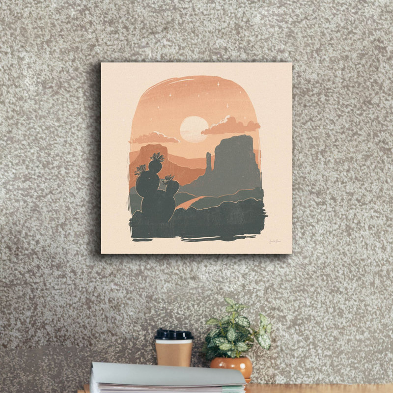 Art mural sur toile Winston Porter «Desert 1 Sq» par Janelle Penner, H 18 po x l 18 po x P 0,75 po