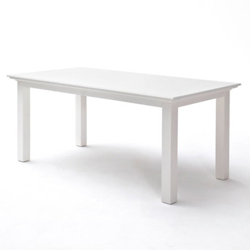 Angellique Mahogany Solid Wood Dining Table, 30" H x 71" L x 36" W