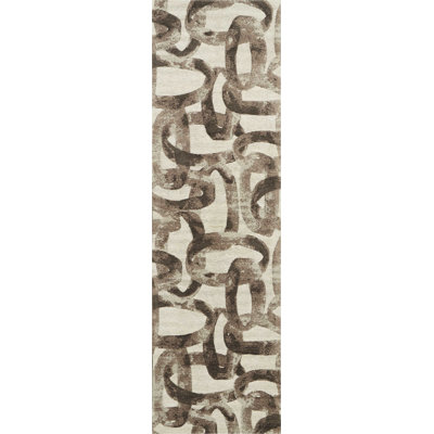 Jeness Abstract Area Rug in Glacier