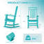 Ensemble de 2 chaises berçantes d'extérieur surdimensionnées-360946967