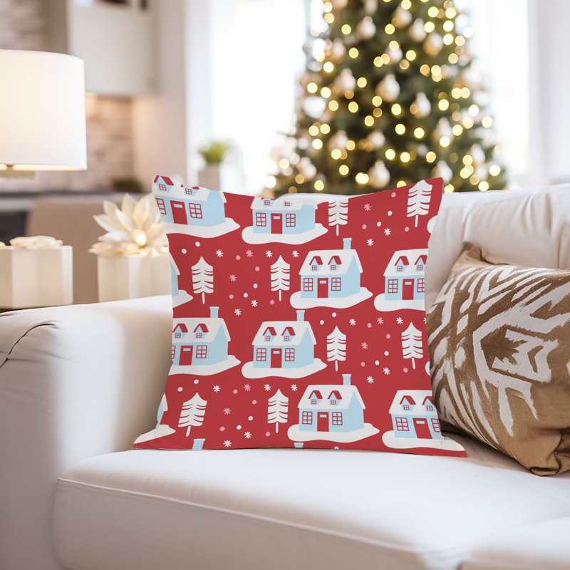 Holiday Christmas Pattern II Modern, 16"H x 16"W