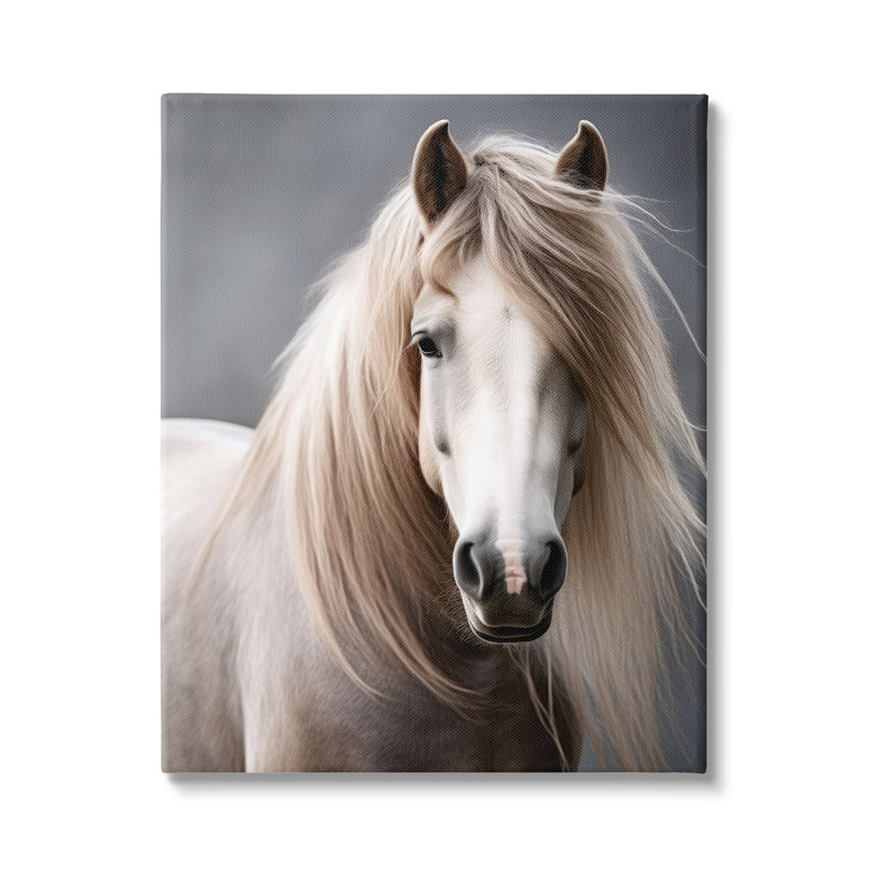 " Silky Haired Horse " Print, 30" H x 24" W x 1.5" D
