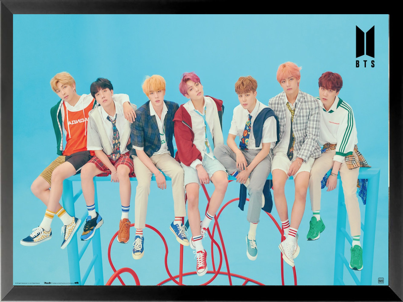 Buy Art For Less FRAMED BTS MUSIC 36x24 Music Art Print Poster