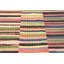 Tapis turc moderne à rayures arc-en-ciel