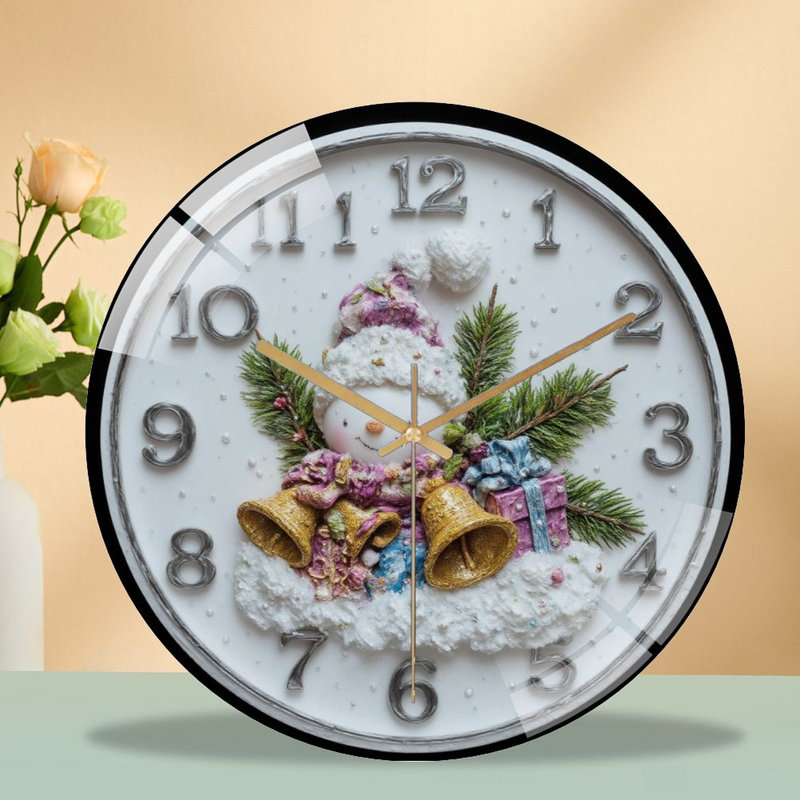 Horloge murale de Noël 12 po