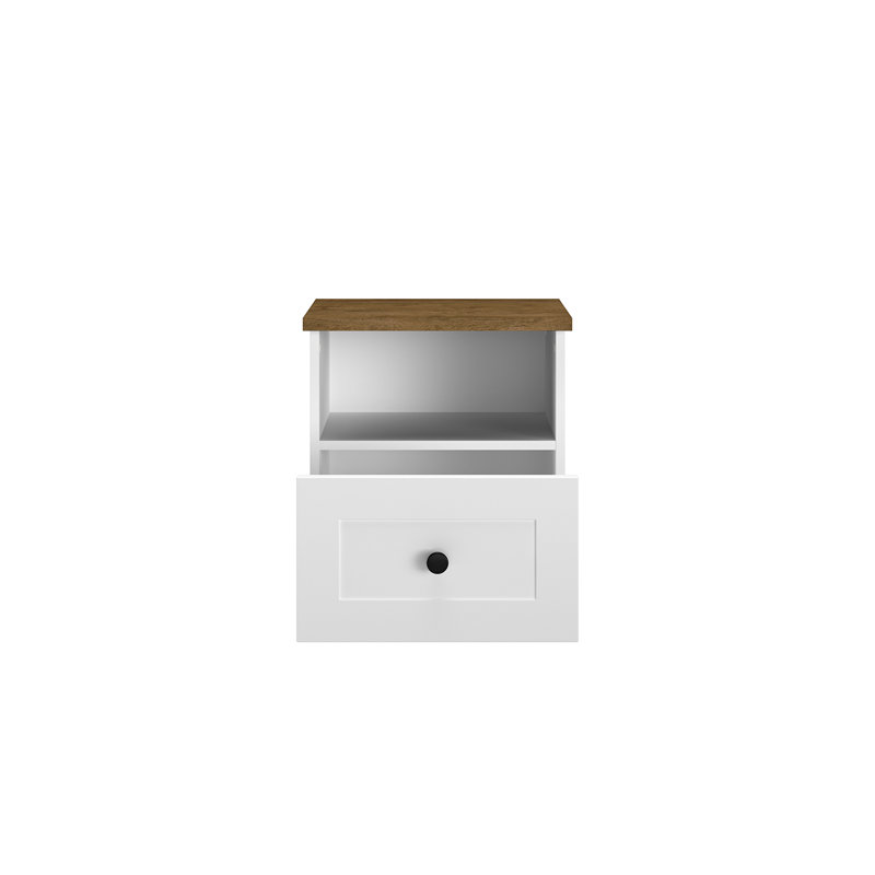 Neli 46cm W Manufactured Wood Bedside Table