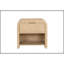 Table de chevet en placage de bois de manguier 1 pièce