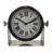 Modern Metal and Glass Clock with Resin and Steel Frame - Sleek Decorative Plastic Accent Timepiece-89124663