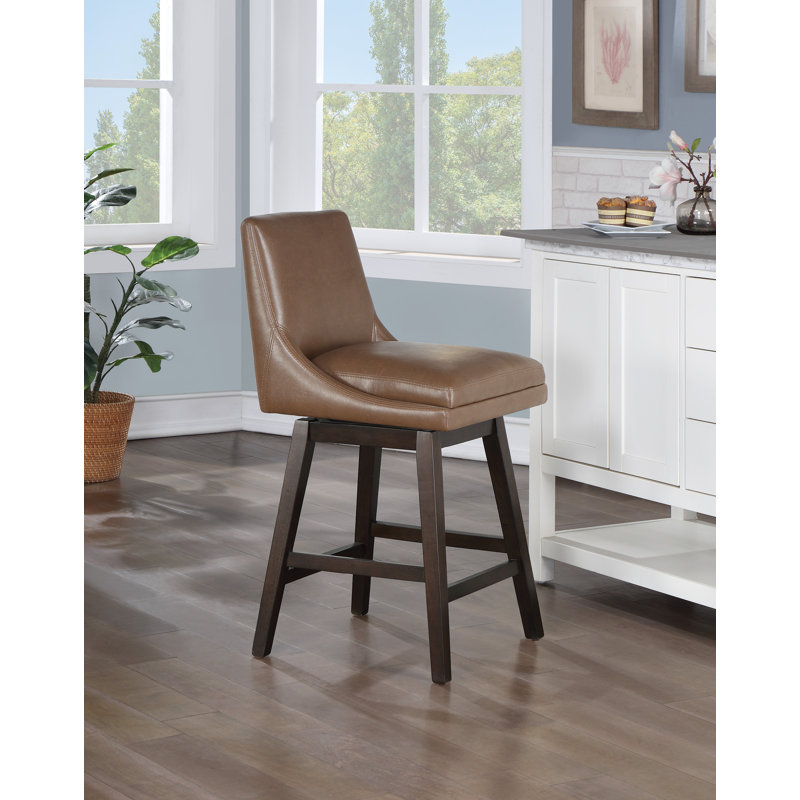 Tabouret pivotant 27,25 po Stepfanie, Mélasse