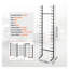 Étagère de rangement verticale à 16 niveaux - Porte-documents en métal robuste pour plans, cartes et affiches