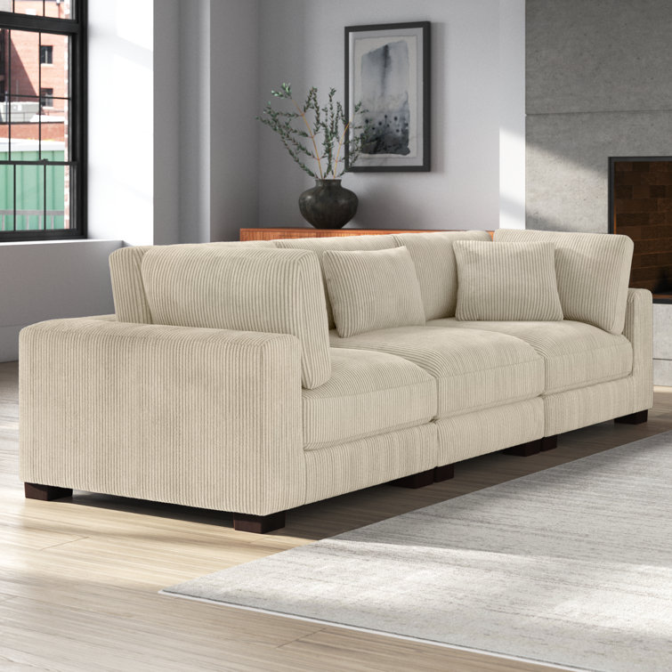 Wade Logan® Assuntino 112'' Corduroy Sofa & Reviews - Wayfair Canada