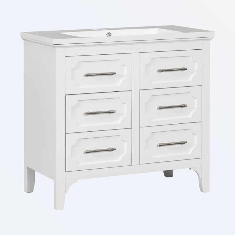 Myslym 36'' Single Bathroom Vanity with Top