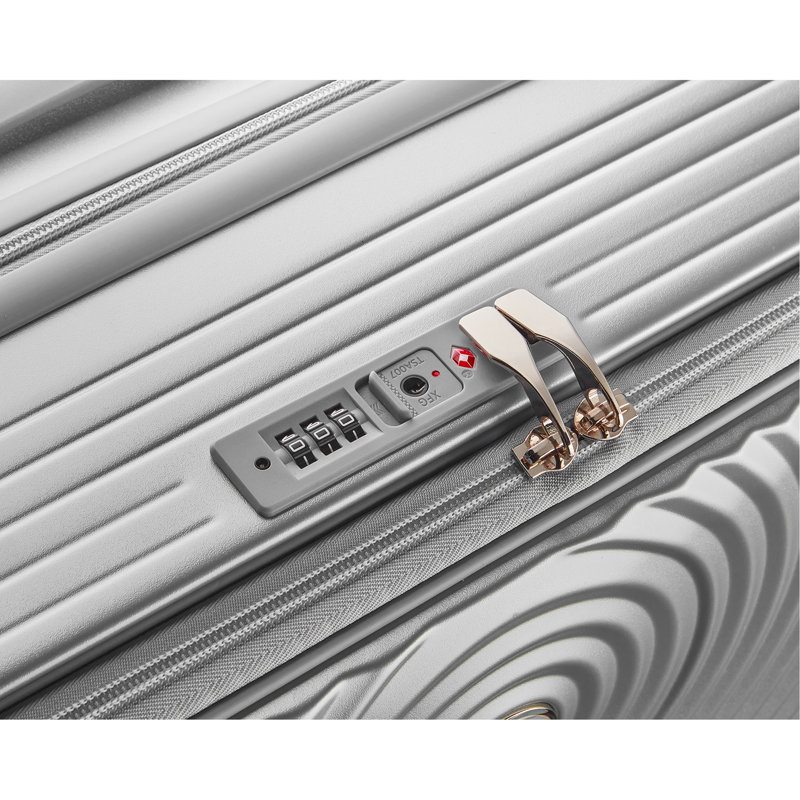 Ensembles de bagages 3 pièces (20/24/28), bagages de cabine extensibles avec serrure TSA approuvée, coque rigide 100% PC et valise légère avec poche avant et roues pivotantes