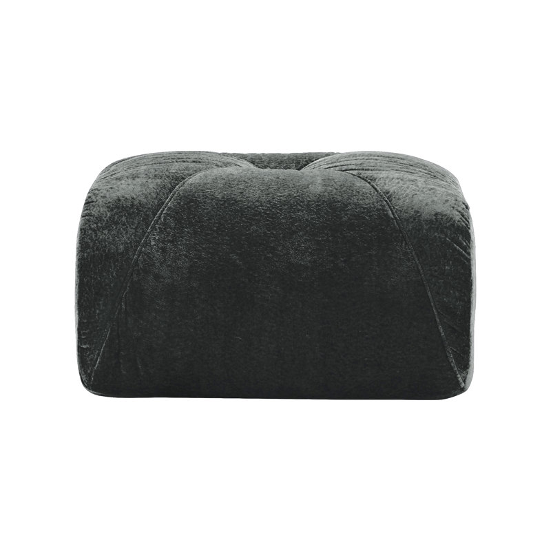 Repose-pieds en velours, Black