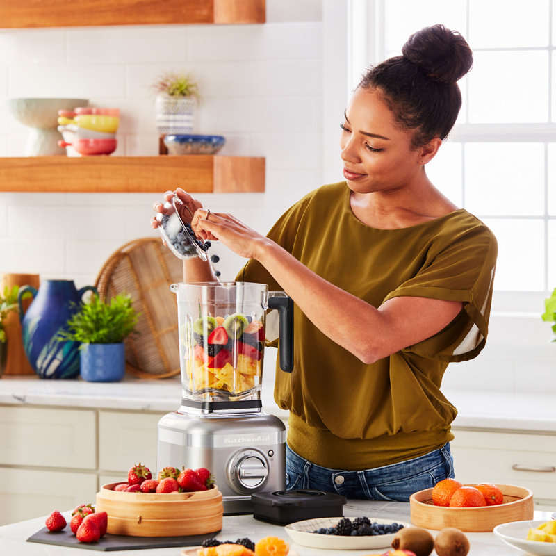 KitchenAid® K400 Variable Speed Blender with Tamper, Contour Silver