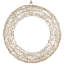 Faux Lighted Metal 18'' Wreath