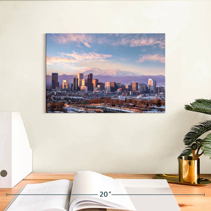 Nicci Denver Mountainous Skyline, 8" H x 12" W