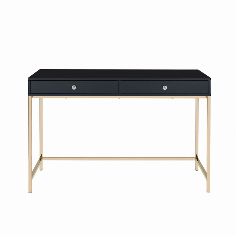Bureau d'écriture rectangulaire avec 2 tiroirs