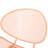 Metal Chair  2 , 25.29"D X 34.57"H, Orange, Stable Structure Modern Mesh Seating Chairs Rounded Edges, Orange