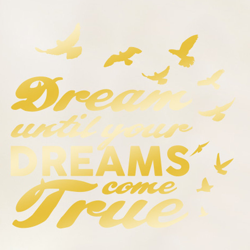 Wall Decal, Shiny Gold