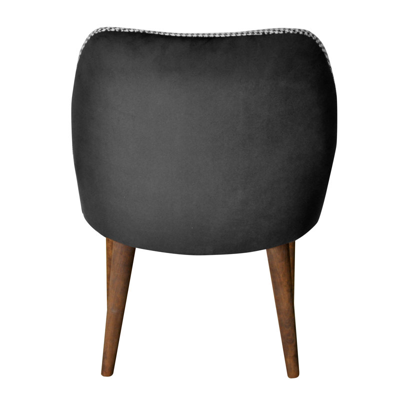 Twiggy 47cm H Upholstered Side Chair in Brown, Black