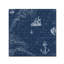 Art mural sur toile tendue - «Nautical Blues 4» de Jean Plout pour décor de salon, de chambre à coucher ou de bureau - 18 x 18-31333075