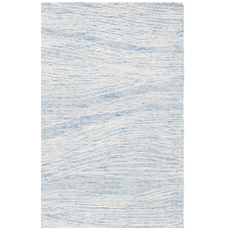 Tapis abstrait en laine et coton touffeté à la main Ameelia, Tapis de couloir 2 pi 3 po x 12 pi