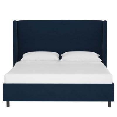 Tilly Linen Upholstered Wingback Bed
