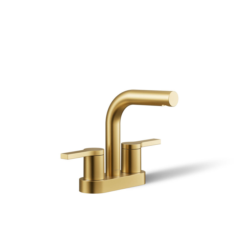 Robinet de lavabo de salle de bain central Elate 0,5 gallons par minute, Laiton brossé