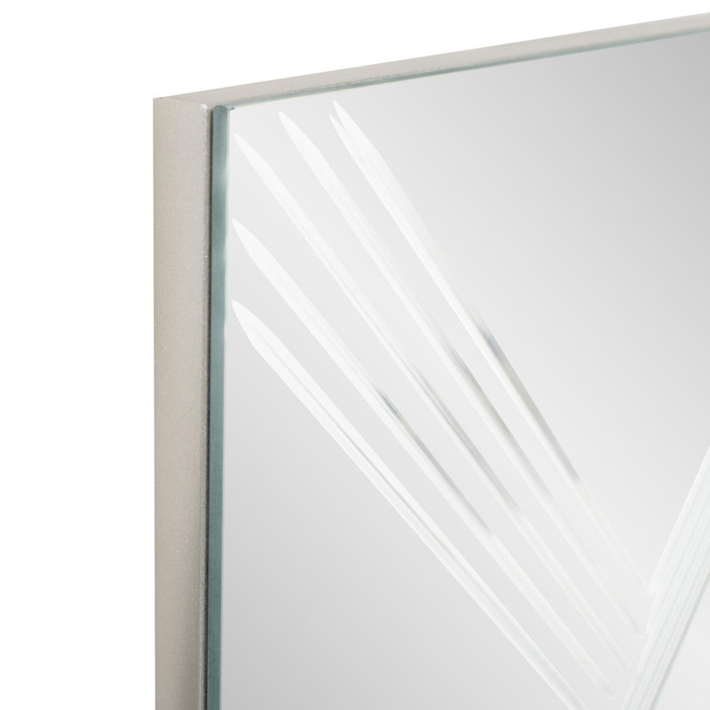 Adoree V Grooved Square Mirror