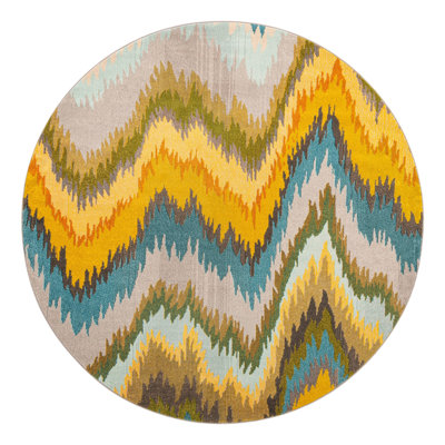 Albro Washable Chevron Indoor Rug