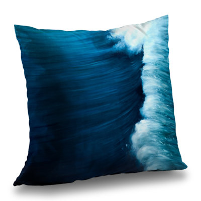 Wave - Waves Coastal Poly Twill Throw for Home Decor