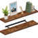 Miami 60" W x 8" D Floating Shelves Set with Invisible Wall Mount Brackets