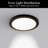 White LED Flush Mount Ceiling Light - Slim, Edge Lit - 5 CCT Adjustable Color Temperature - Dimmable 600 Lumens