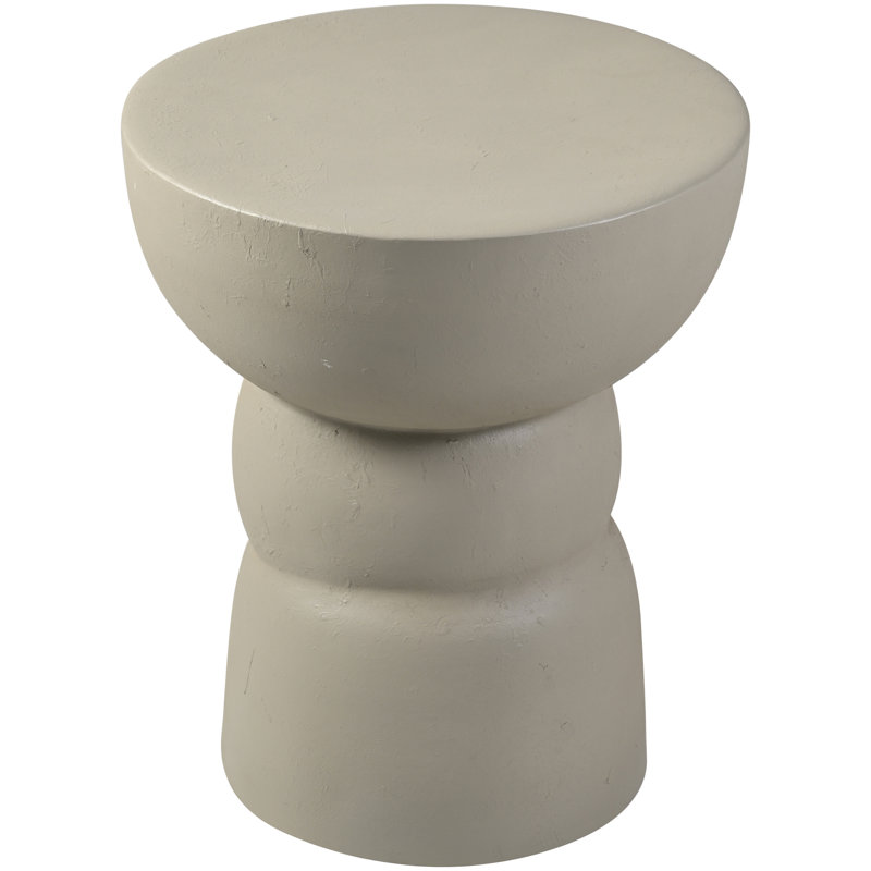 Table de bout en aluminium Collins, Taupe