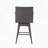 Modern Wicker Swivel Barstool – Multi-Brown with Tapered Legs & Beige Cushion, 1-Piece