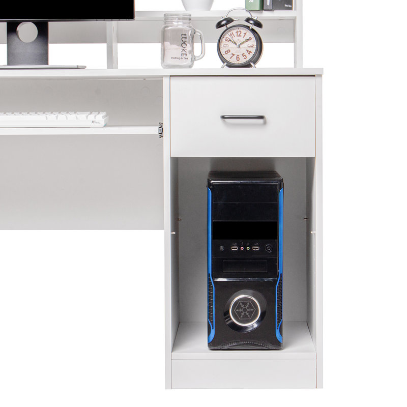 Bureau avec bahut Iory, Blanc