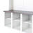 Farmhouse Wooden Hall Tree with 6 Hooks, Walnut Storage Bench with Adjustable Shelves-1908883182