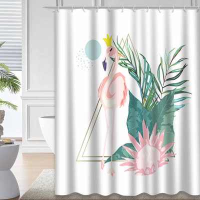 Rideau de douche Flamingo