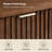 Jadida Francisco Modern 48'' W Oak Veneer Fluted Solid Wood Coffee Table with 2 Drawer-2051453492