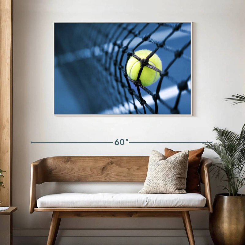 Filet de tennis, Cadre flottant blanc, 46 po x 31 po