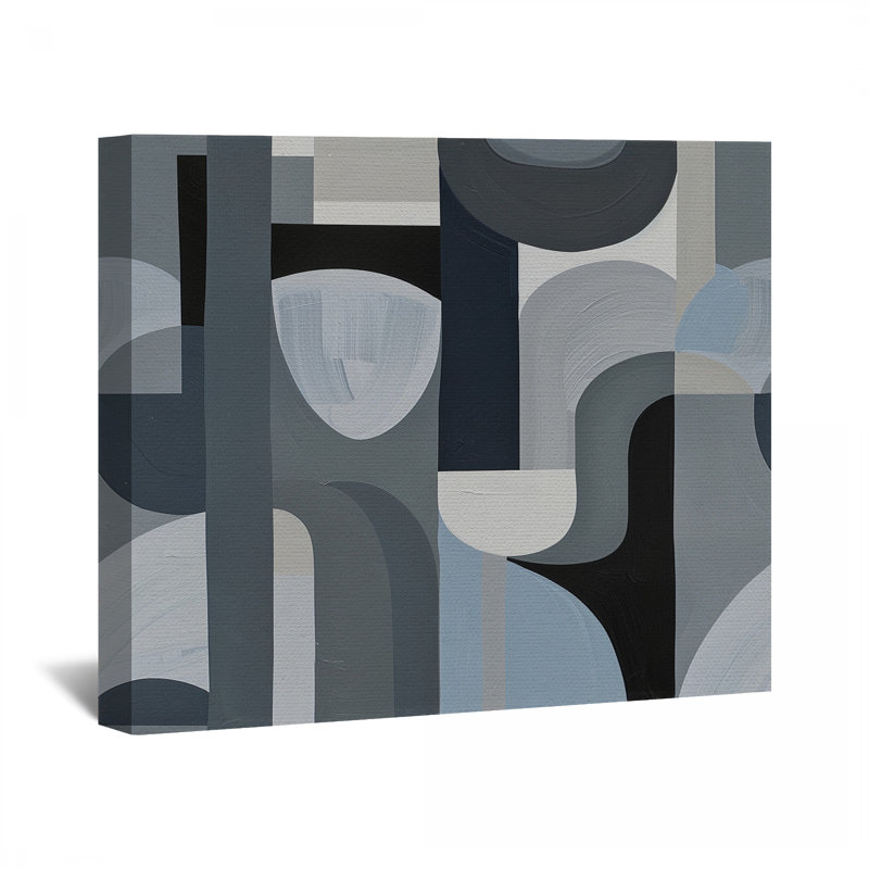 Shapes Canvas Wrap - Décoration murale abstraite, H 16 po x l 16 po