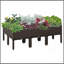 Ensemble de jardin surélevé 6 pièces, pots à fleurs surélevés avec trous de drainage pour fleurs, légumes et herbes d'extérieur
