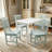 Solid Wood Space Saving Kitchen Dining Set-1432970624