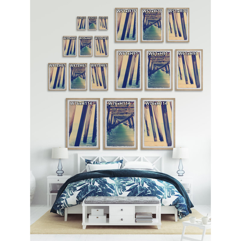 Lurmont Under The Pier by Marmont Hill - 3 Piece Single Picture Frame Print, 61cm H x 41cm W