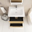 Meuble-lavabo simple mural 24 po avec comptoir en céramique 24 po-918852369