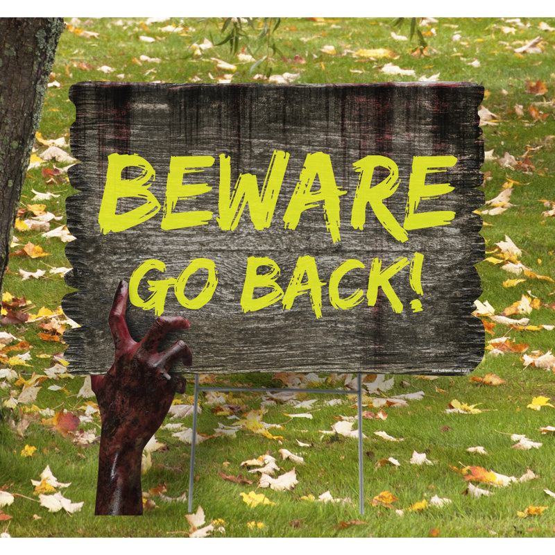 Piquet de jardin Beware Halloween